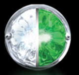 RW - HEROWGCWM : WATERMELON HERO LED MARKER LIGHT - WHITE AND GREEN LIGHT / CLEAR LENS