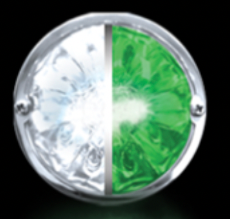 RW - HEROWGCWM : WATERMELON HERO LED MARKER LIGHT - WHITE AND GREEN LIGHT / CLEAR LENS