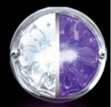 RW - HEROWPCWM : WATERMELON HERO LED MARKER LIGHT - WHITE AND PURPLE LIGHT / CLEAR LENS