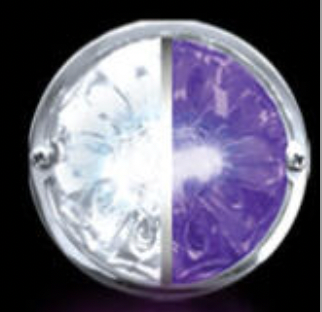 RW - HEROWPCWM : WATERMELON HERO LED MARKER LIGHT - WHITE AND PURPLE LIGHT / CLEAR LENS