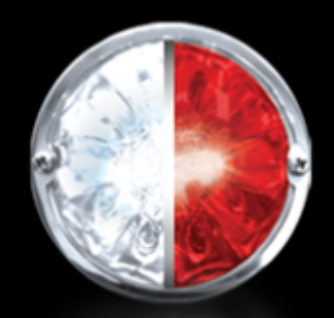 RW - HEROWRCWM : WATERMELON HERO LED MARKER LIGHT - WHITE AND RED LIGHT / CLEAR LENS