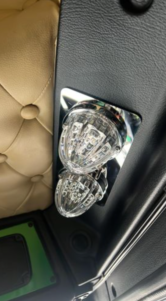 AACC - KI-C-D :  Kenworth Chrome Double Interior Kits - Glass Alike Lens
