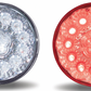 TX-TLED-417CR: Super Diode 4" Circle LED's - Clear Lens / Red LED