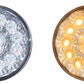 TX-TLED-417CA: 4" Amber LED/Clear Lens Super Diode Round LED
