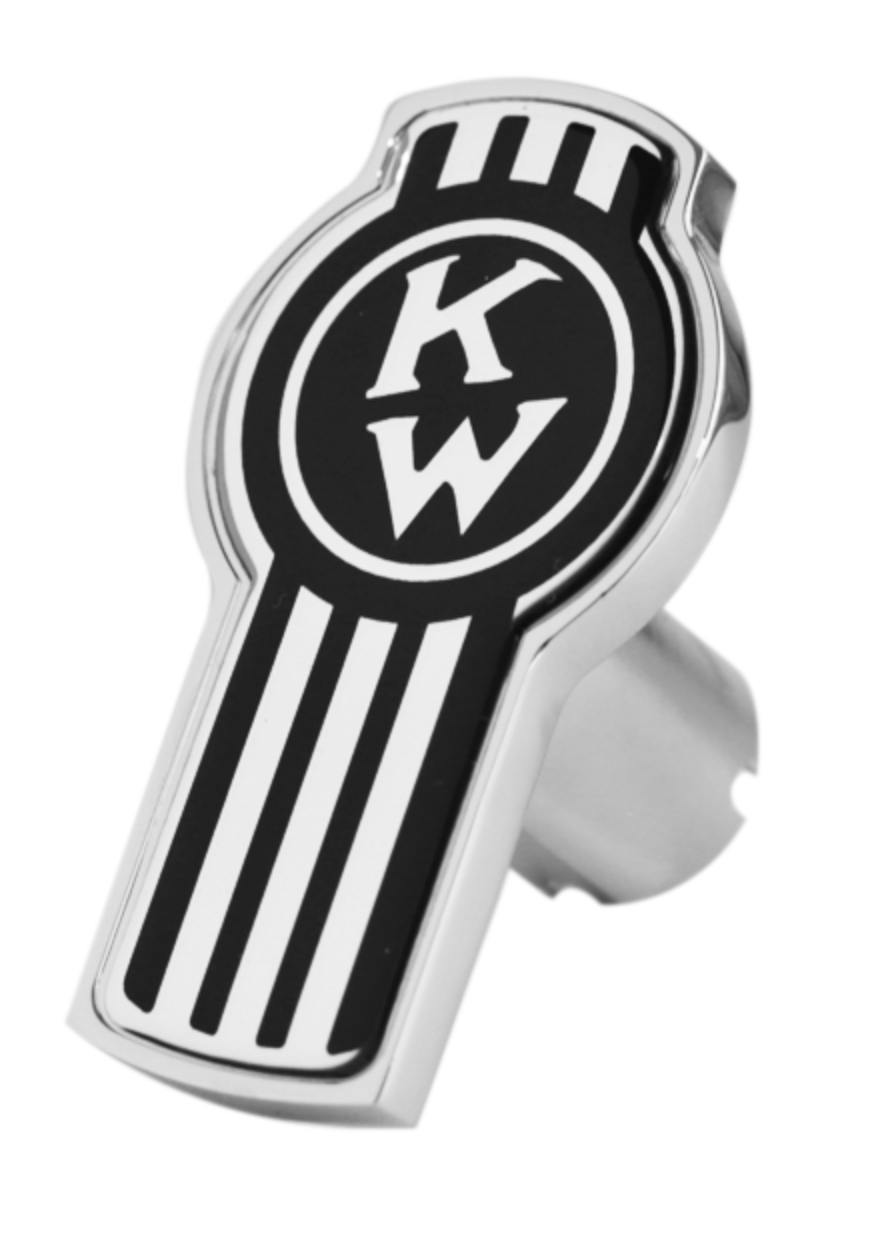 CUSTOM KNOBS-KW-LS-6090 : Kenworth Logo Shape Knob - Black
