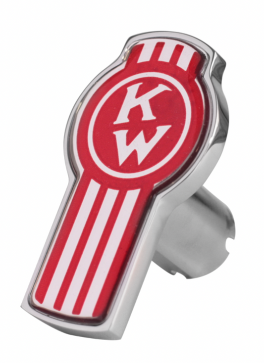CUSTOM KNOBS-KW-LS-6340 : Kenworth Logo Shape Knob - Red