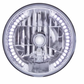 UNITED PACIFIC - 31379 : ULTRALIT - 7" Crystal Headlight With 34 White LED Position Light
