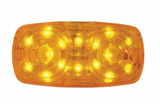 UP-38225 : 16 LED 4" X 2" Rectangular Light (Clearance/Marker)- Amber LED/Amber Lens