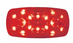 UP-38226 : 16 LED 4" X 2" Rectangular Light (Clearance/Marker)- Red LED/Red Lens