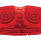 UNITED PACIFIC - 38226 : 16 LED 4" X 2" Rectangular Tiger EyeLight (Clearance/Marker)- Red LED/Red Lens