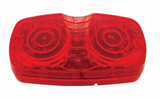 UP-38226 : 16 LED 4" X 2" Rectangular Light (Clearance/Marker)- Red LED/Red Lens