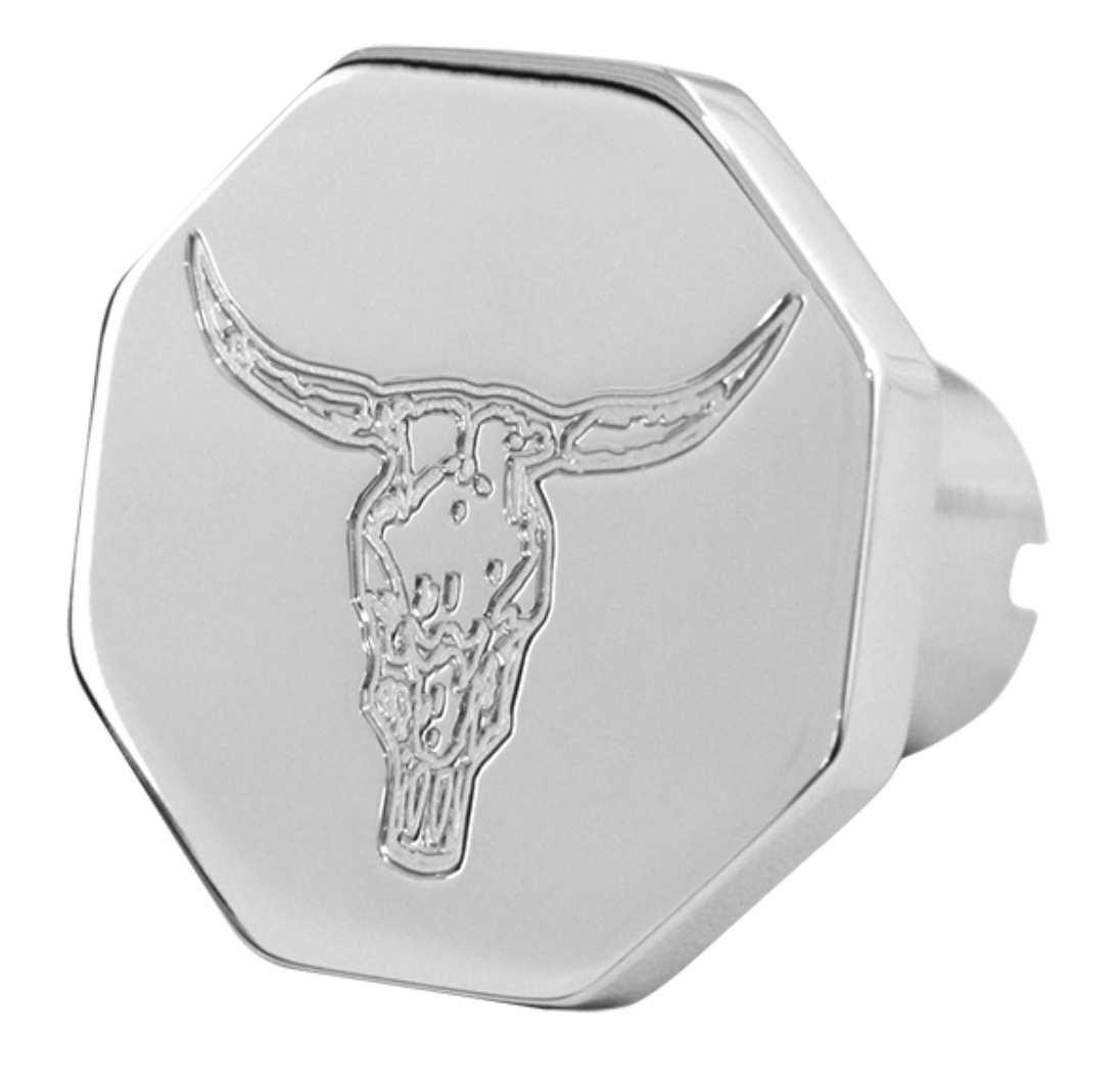 CUSTOM KNOBS-BS-O :  Bull Logo Octagon Knob