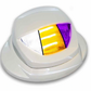 TRUX-TLED-K10P : Kenworth LED Mini-Step Light with White Courtesy, Amber and Purple LED