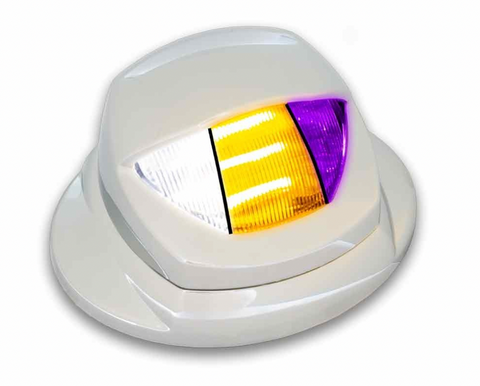TX-TLED-K10P : Kenworth LED Mini-Step Light with White Courtesy, Amber and Purple LED