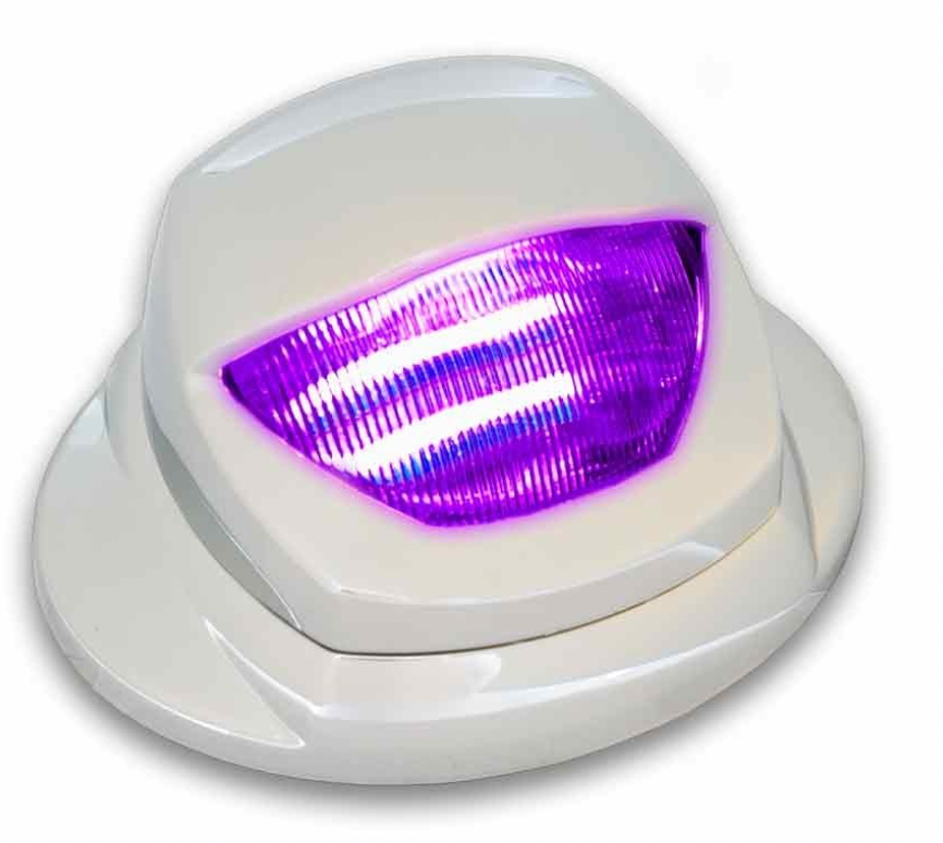TRUX-TLED-K10P : Kenworth LED Mini-Step Light with White Courtesy, Amber and Purple LED