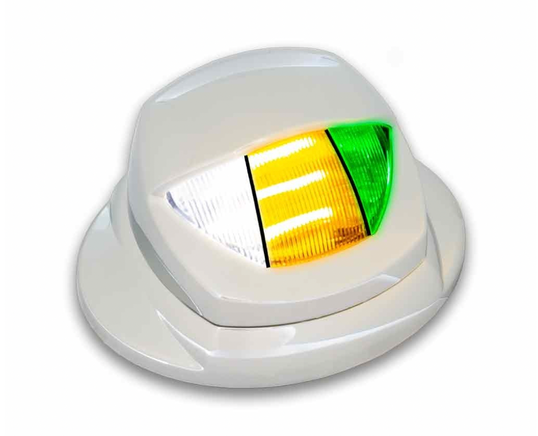 TRUX-TLED-K10G : Kenworth LED Mini-Step Light with White Courtesy, Amber and Green LED