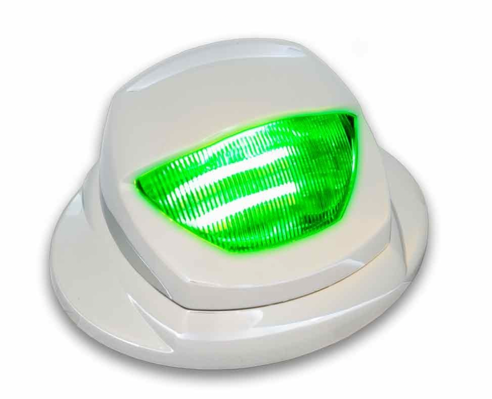 TRUX-TLED-K10G : Kenworth LED Mini-Step Light with White Courtesy, Amber and Green LED