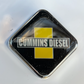 CK-CMNDSL-BL-S : Black Cummins Diesel Square Knob