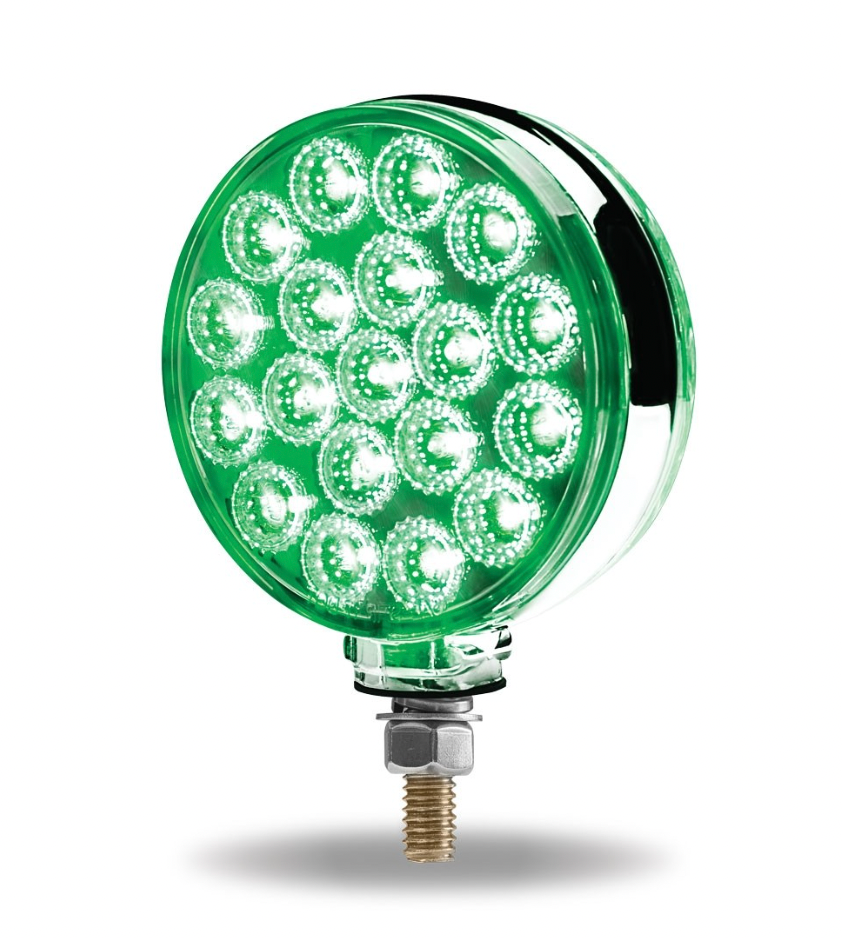 TX-TLED-DFXG : Amber/Red To Green Double Face Round Reflector Led Light