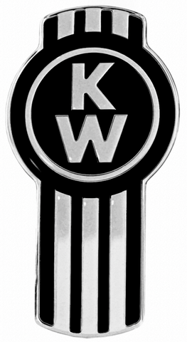 CK-EMKW-6090 : Kenworth Original Style Emblem Chrome /  Black