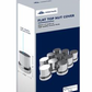 UNITED PACIFIC - 10772 : 33mm X 2" Chrome Plastic Flat Top Nut Covers With Flange - Push-On (10-Pack)