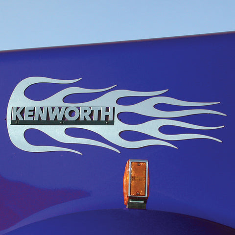 TX-TK-1609 : Kenworth Hood Emblem Accent - Flame