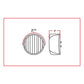TX-TLED-2HA : 2 1/2" Round Amber LED (13 Diodes)