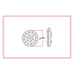 TRUX-TLED-4XRB: 4" Dual Revolution Red/Blue LED