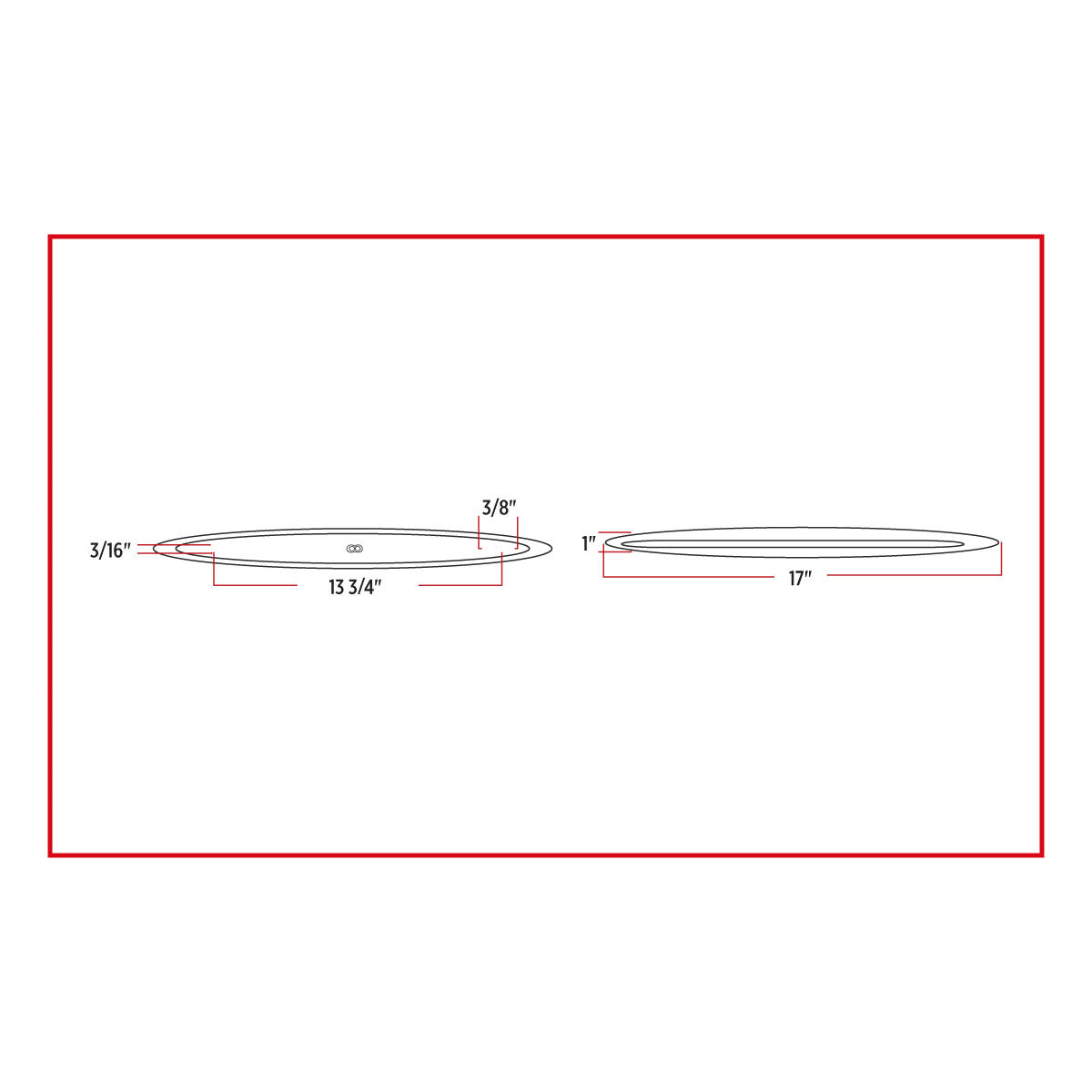 TRUX-TLED-F17W : Slim Marker 17" Flatline White LED (24 Diodes)