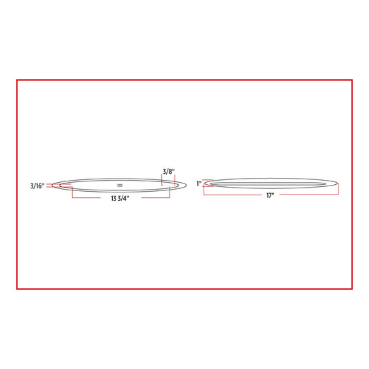 TRUX-TLED-F17W : Slim Marker 17" Flatline White LED (24 Diodes)