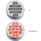 TRUX-TLED-F2CR : 2" Flatline Clear Red LED (9 Diodes)