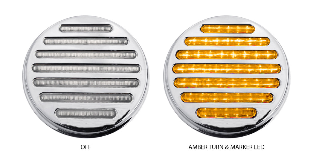 TX-TLED-F4CA : "4" Flatline Clear Amber LED (49 Diodes)"