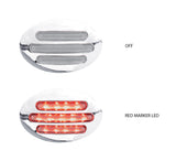 TX-TLED-FG2CR : Small Marker Flatline Clear Red LED (13 Diodes)