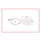 TX-TLED-FG2CR : Small Marker Flatline Clear Red LED (13 Diodes)