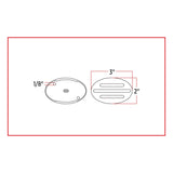 TX-TLED-FG2R : Small Marker Flatline Red LED (13 Diodes)