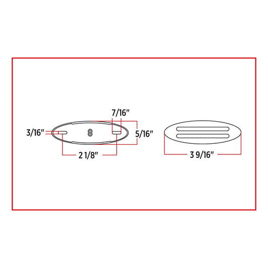 TX-TLED-FG3R : Small Marker Flatline Red LED (8 Diodes)