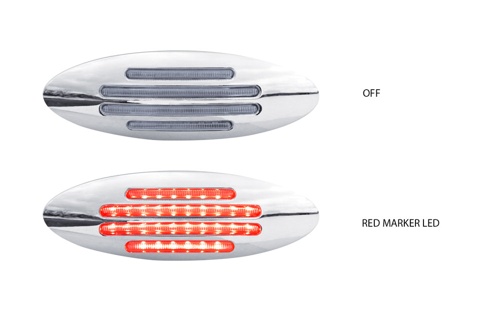 TX-TLED-FGCR : Marker Flatline Clear Red LED (32 Diodes)