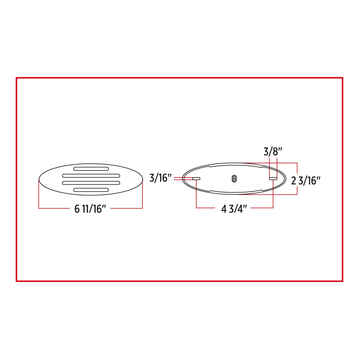 TX-TLED-FGR : Marker Flatline Red LED (32 Diodes)