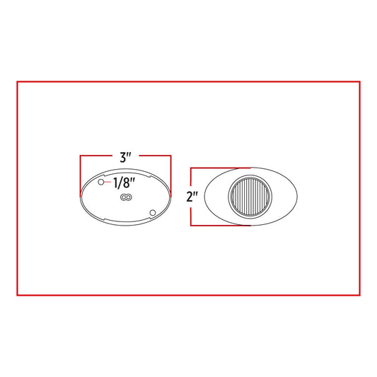 TX-TLED-G2A : Amber Marker Generation 2 LED Light - 2 Diodes
