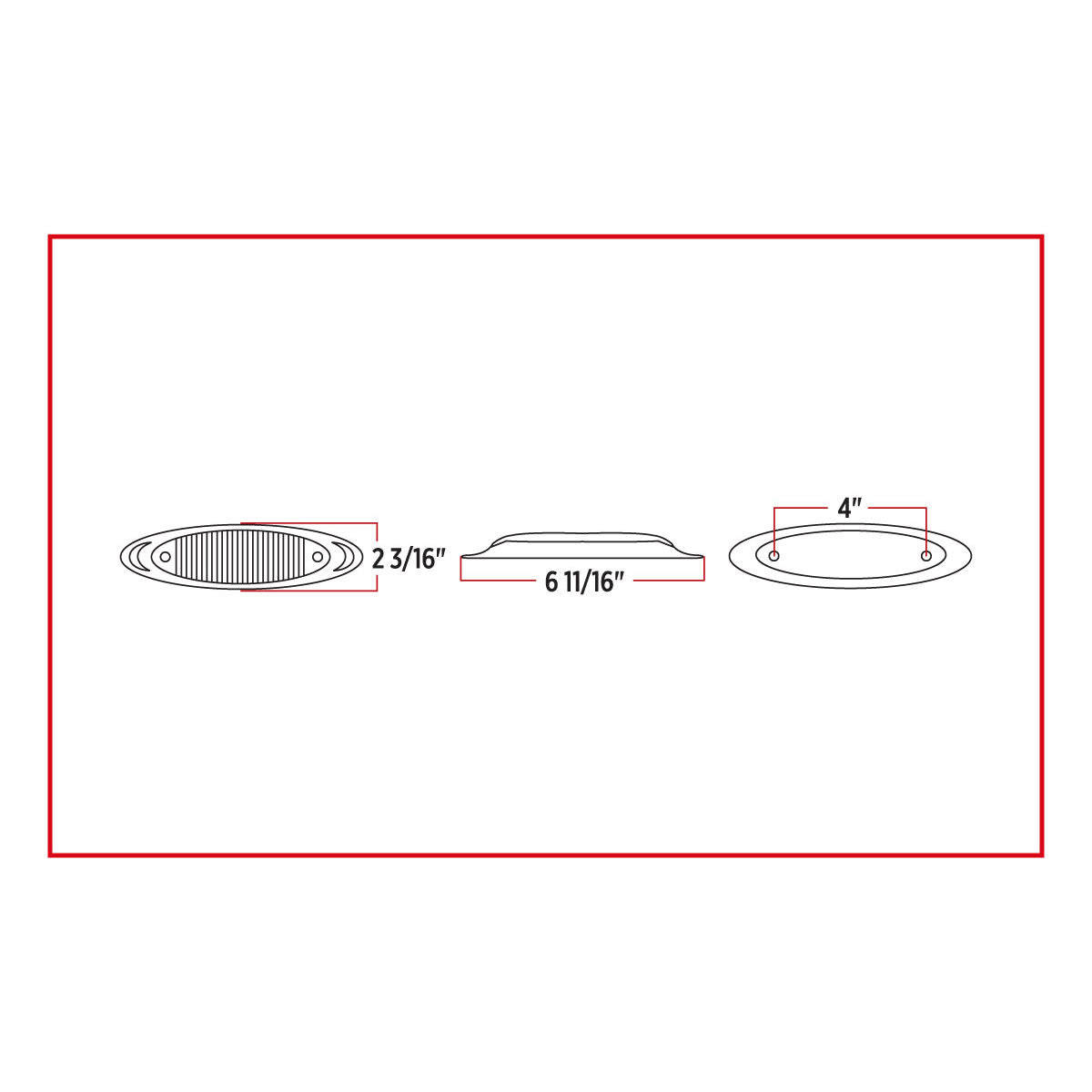 TX-TLED-INFCR : Infinity Clear Red LED (13 Diodes)