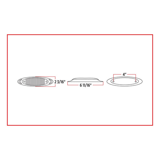 TX-TLED-INFCR : Infinity Clear Red LED (13 Diodes)