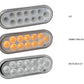 TX-TLED-OX60A: Oval Dual Amber/White Stop, Turn & Tail LED (12 Diodes)