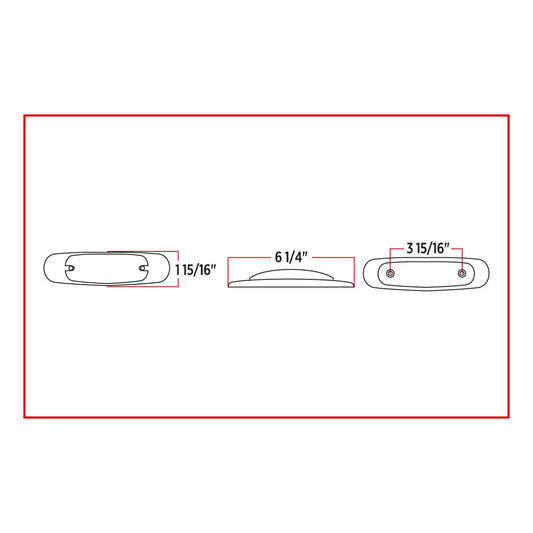 TRUX-TLED-PETA : Peterbilt Amber LED (12 Diodes)