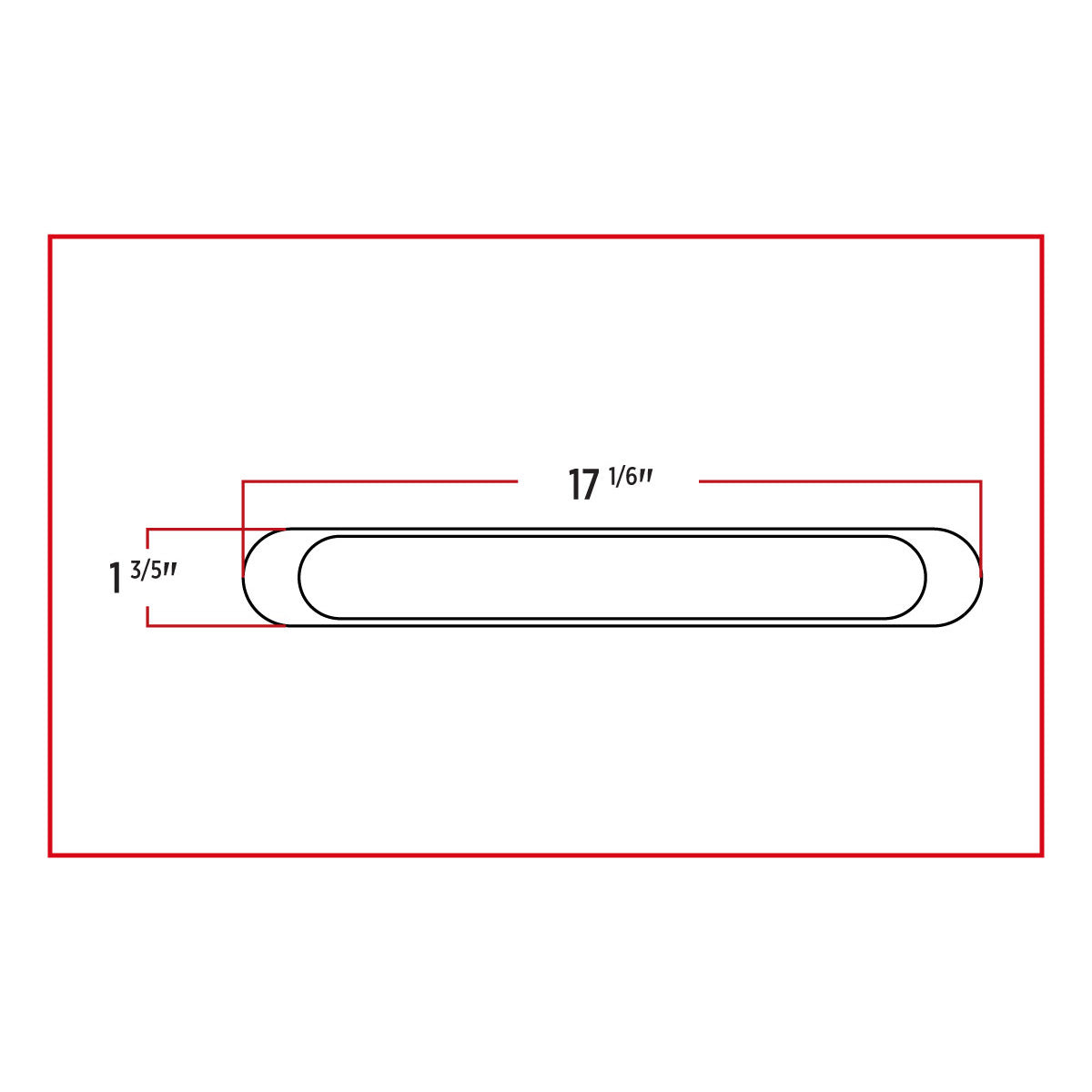 TRUX-TLED-U3A : Chrome Auxiliary Stop, Turn & Tail LED Light Strip - Amber (12 Diodes)