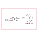 TX-TLED-X3A : 5" Star Amber LED for 13" Donaldson Air Breather (24 Diodes)