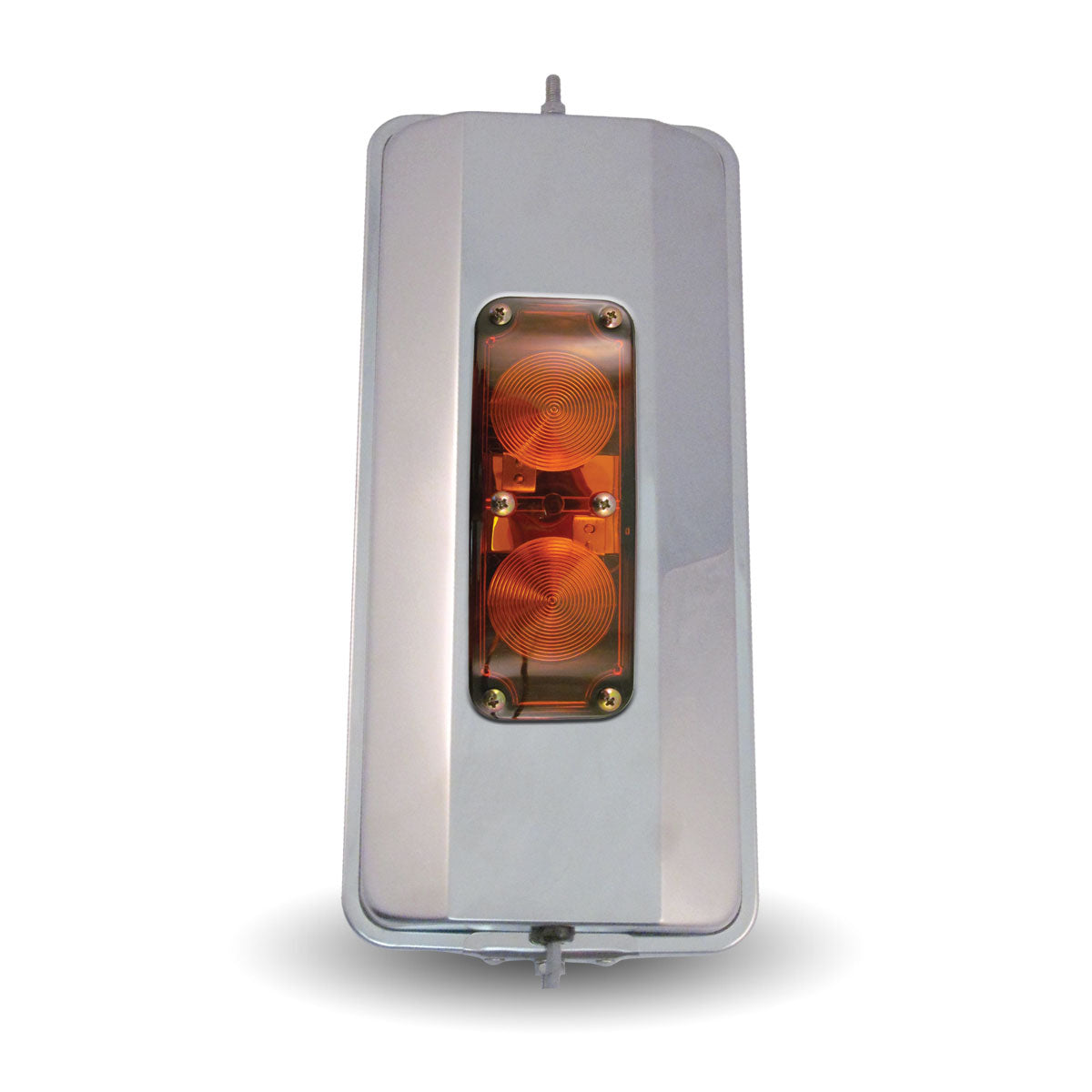 TRUX-TM-2011 : 7" X 16" WESTCOAST STAINLESS STEEL MIRROR - HEAT,LIGHT